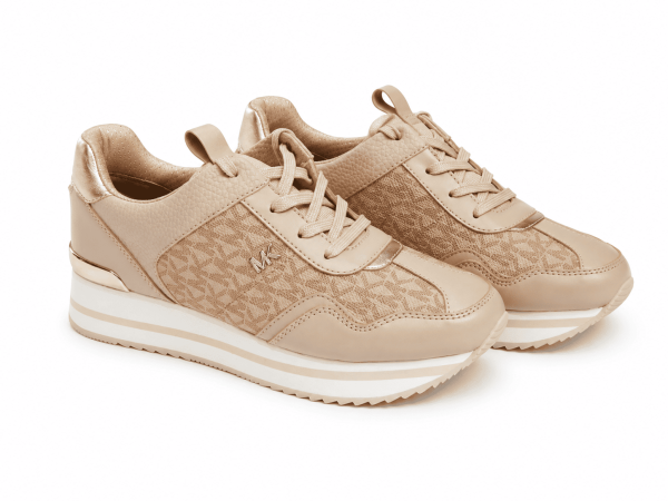 Zapatilla Plataforma Ligera Monograma Palo Rosa
