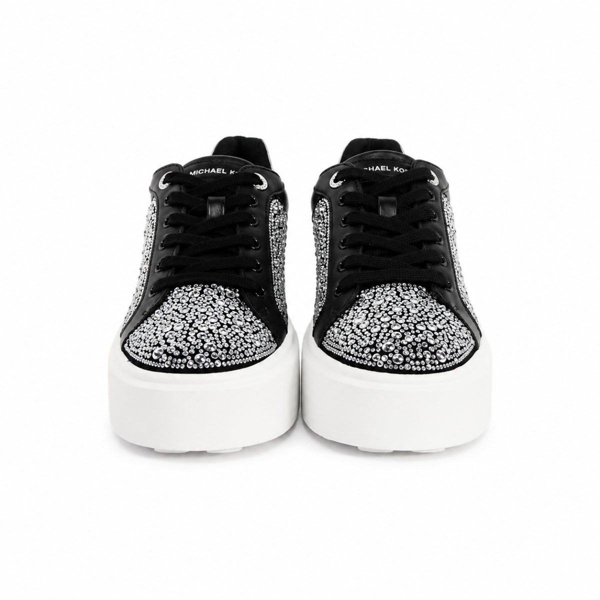 Zapatillas Negras Y Brillos Con Plataforma - Imagen 2