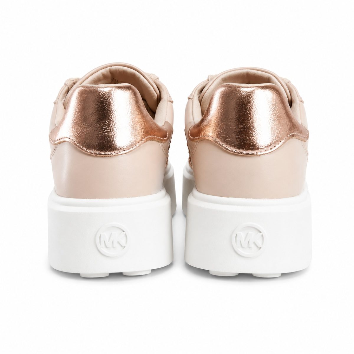 Zapatilla Rose Gold Y Brillos Con Plataforma - Imagen 4