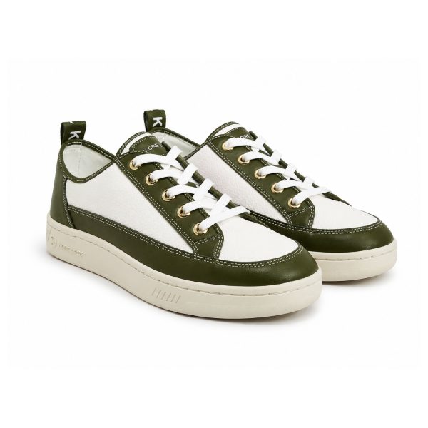 Zapatilla Clásica Blanca - Verde Pistacho