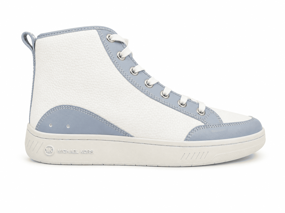 Shea Mid High Top Faux Leater Pale Blue - Imagen 5
