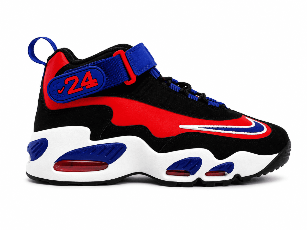 Zapatilla Retro 24 Rojo - Azul De Media Caña - Imagen 3