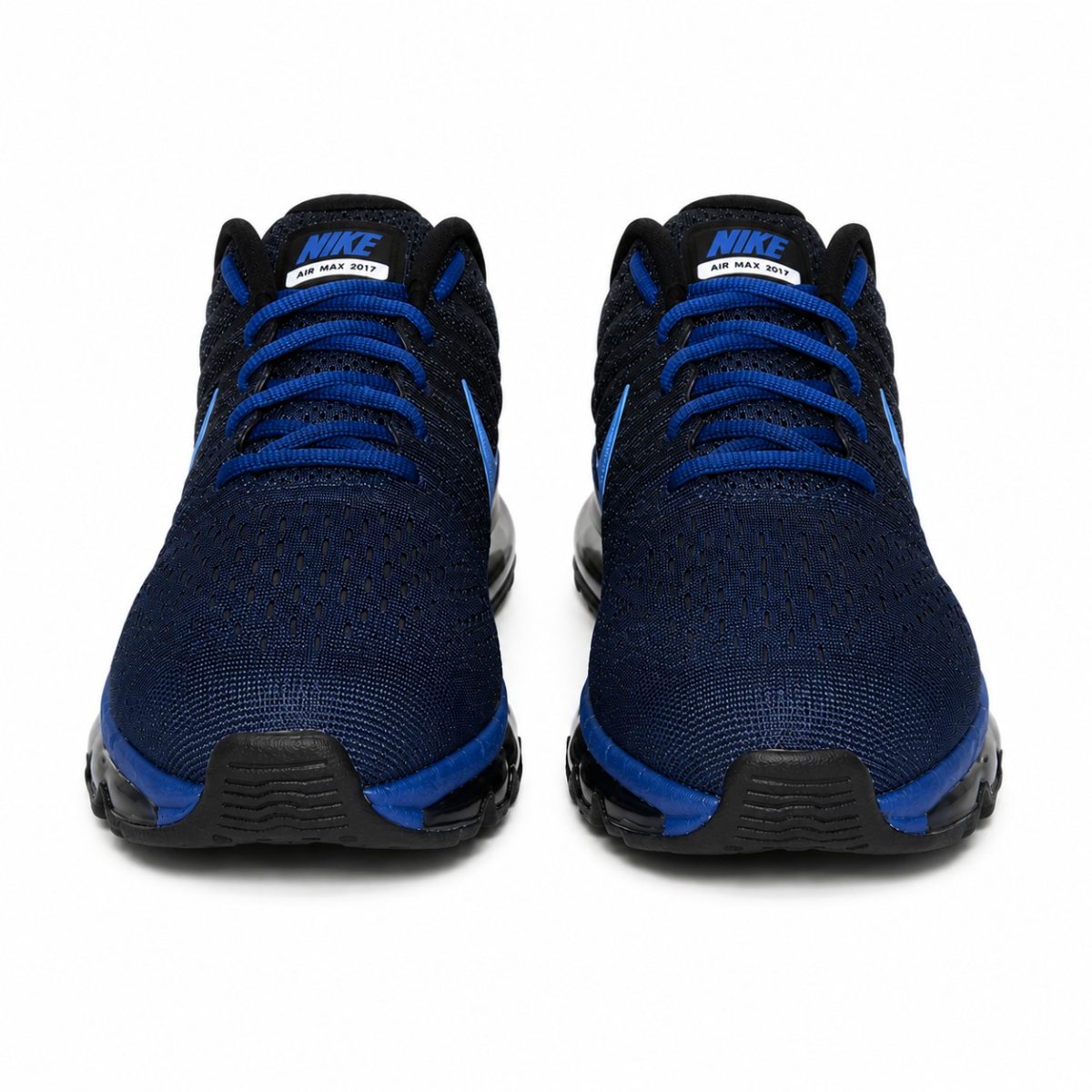Zapatilla Deportiva Degrade Azul - Negro Con Aire - Imagen 2