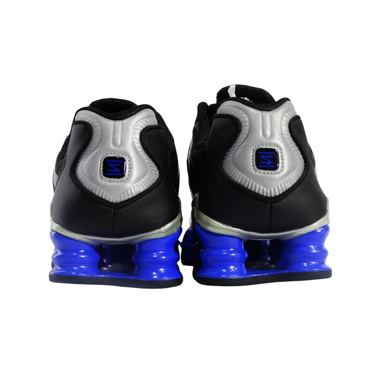 Zapatilla Negra Con Columnas De Soporte Azul - Imagen 4