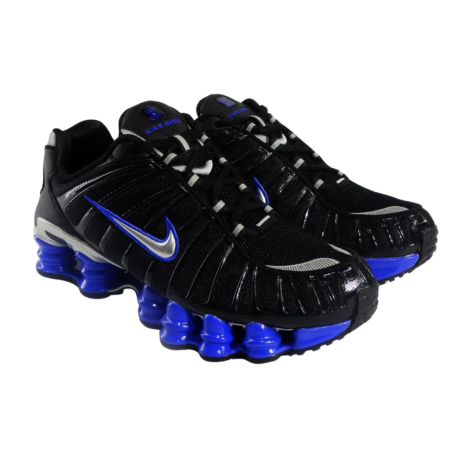 Nike Shox TL Zapatilla Negra Con Columnas De Soporte Azul - Imagen 1