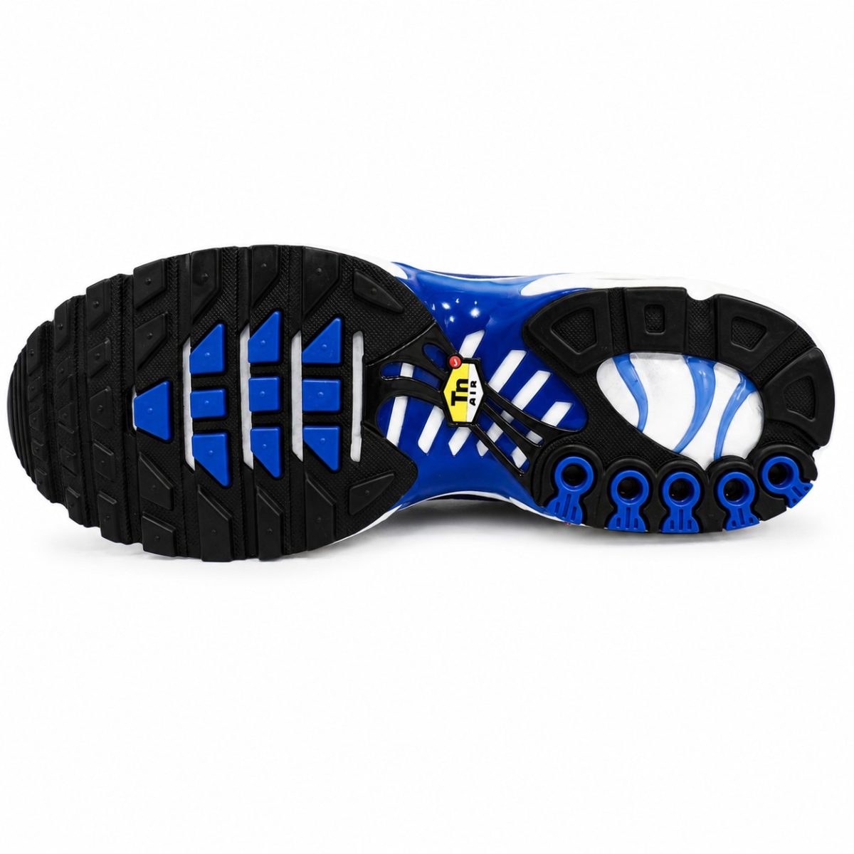 Zapatilla Deportiva Azul - Blanco Con Detalle En Charol Y Aire En la Suela - Imagen 6