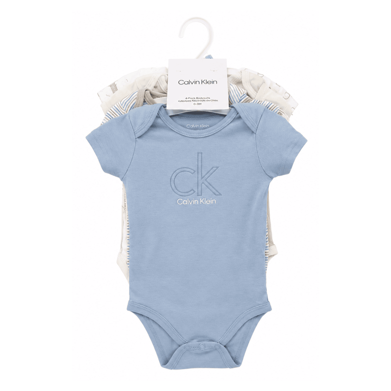 Pack 4 Bodies Calvin Klein 6 a 9 Meses Pack 4 Bodys - Imagen 1
