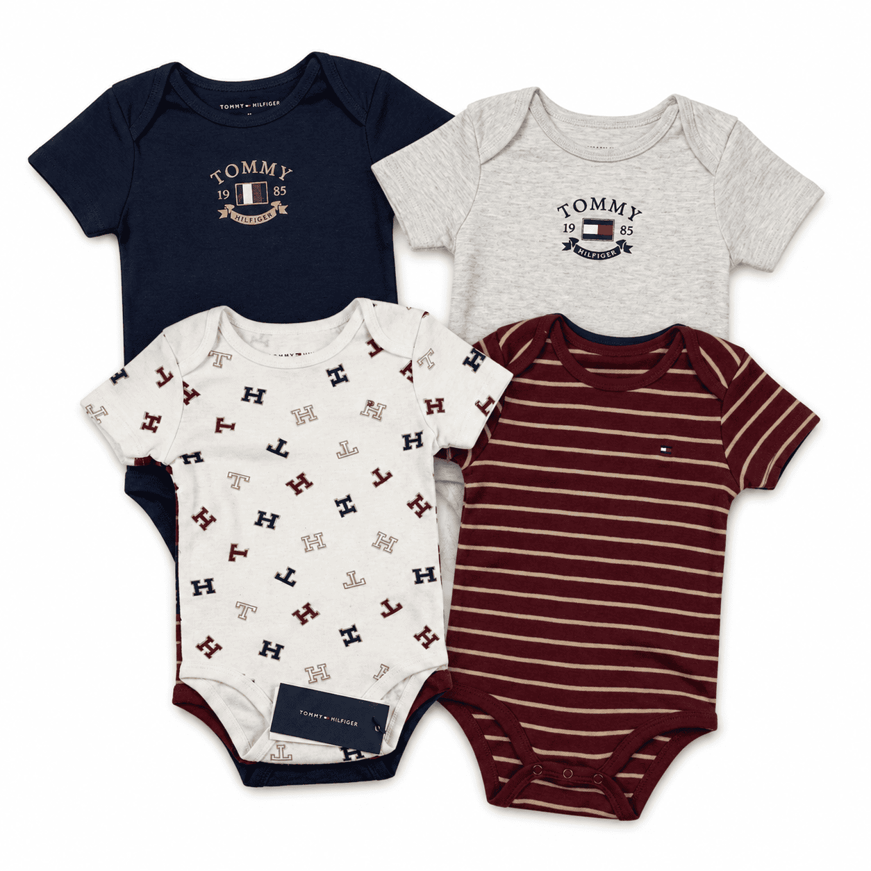 Pack 4 Bodys Tommy Hilfiger 12M Pack 4 Bodys - Imagen 1
