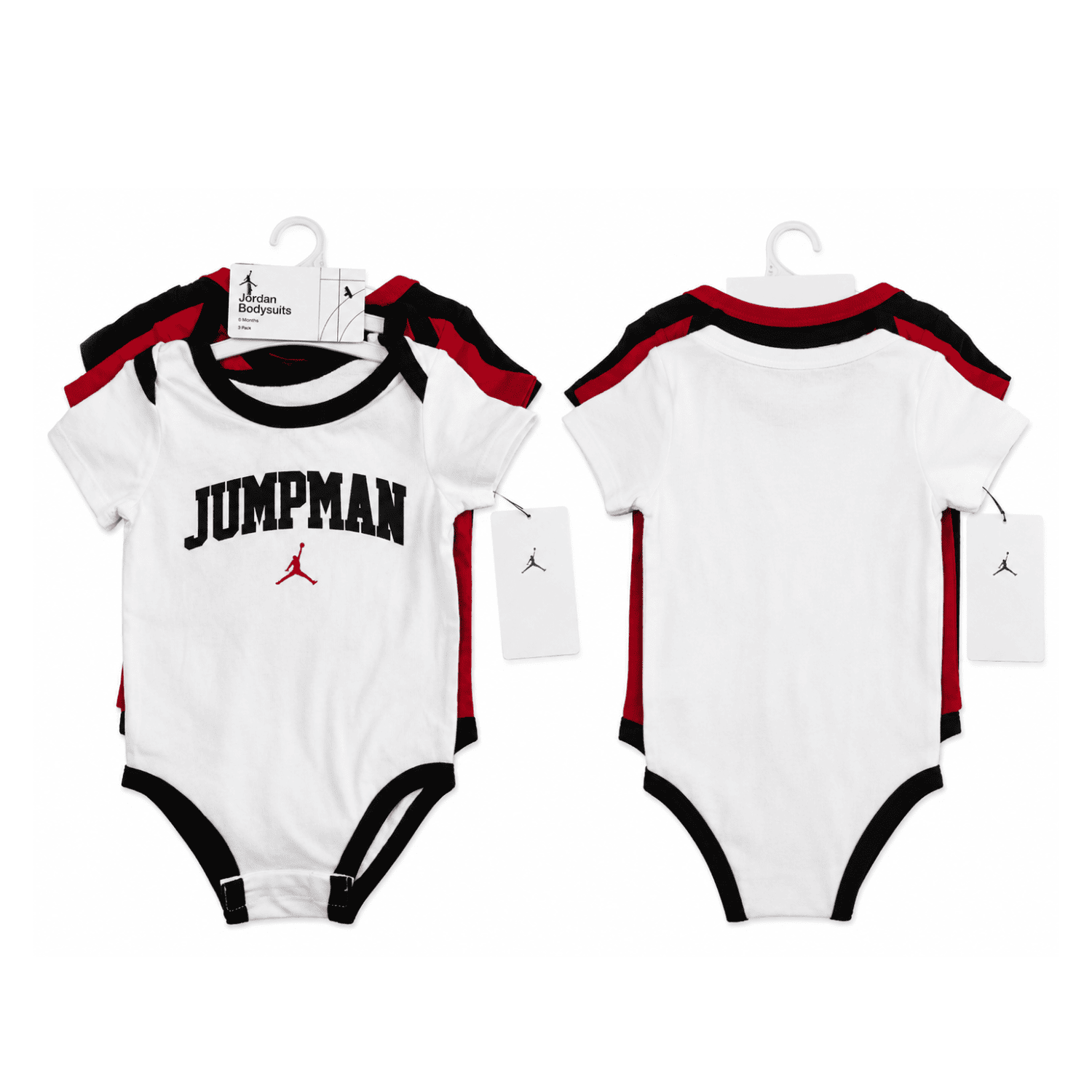 Tripack Jordan 6M Tripack Blanco Rojo Negro - Imagen 1