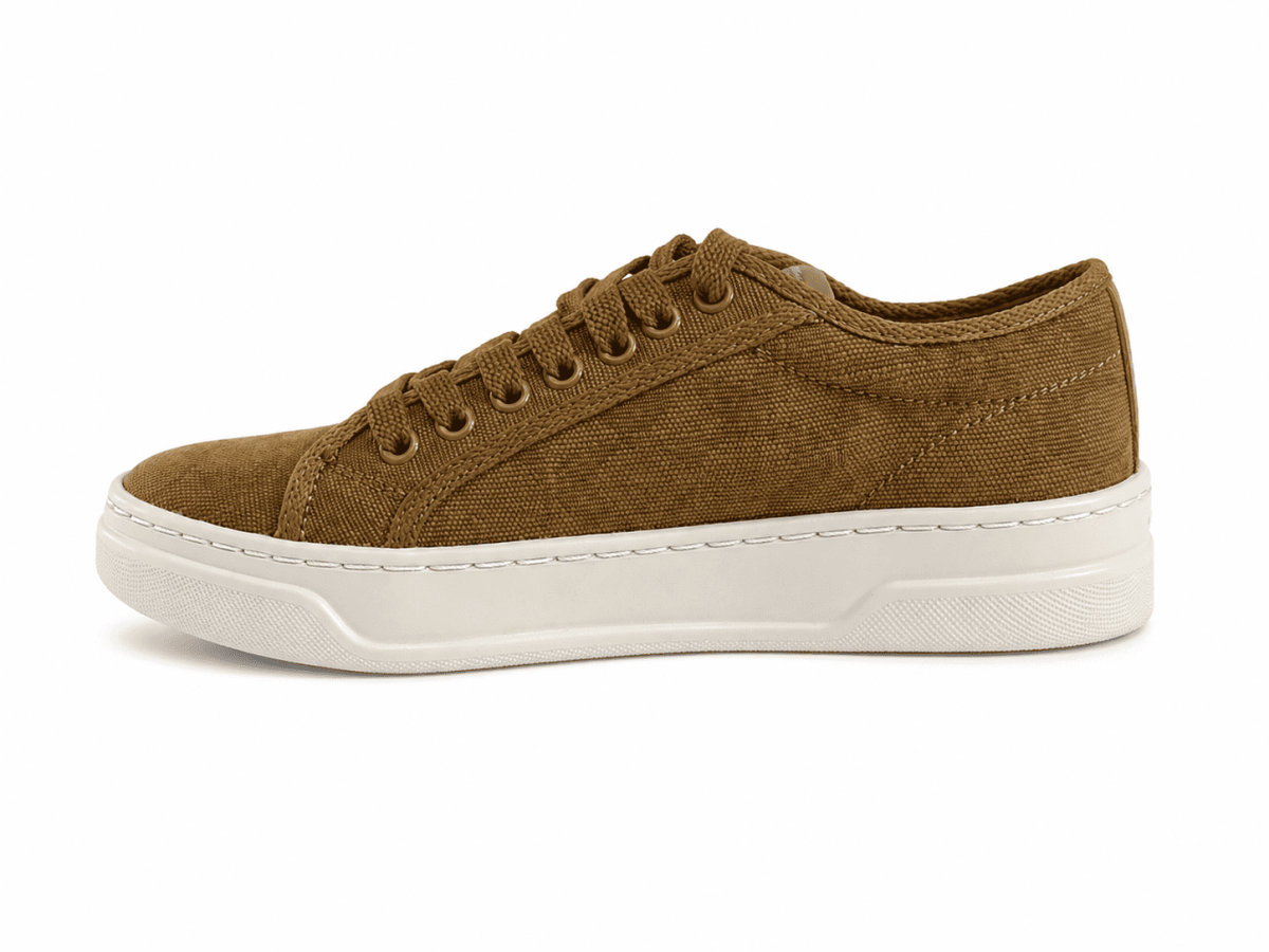 Zapatilla Camel Tela Texturizada Monograma - Imagen 5