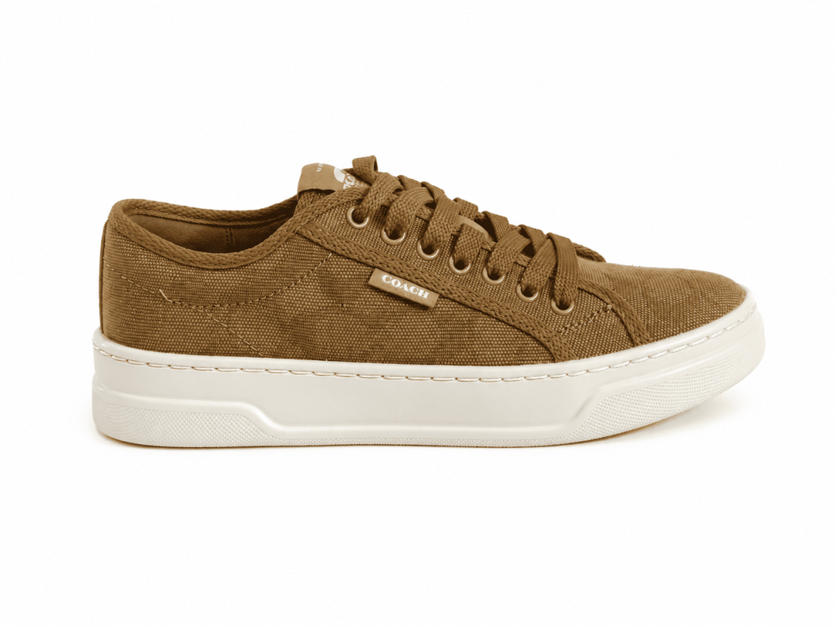 Zapatilla Camel Tela Texturizada Monograma - Imagen 3