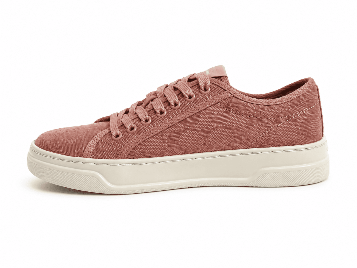 Zapatilla Rosada Tela Texturizada Monograma - Imagen 3