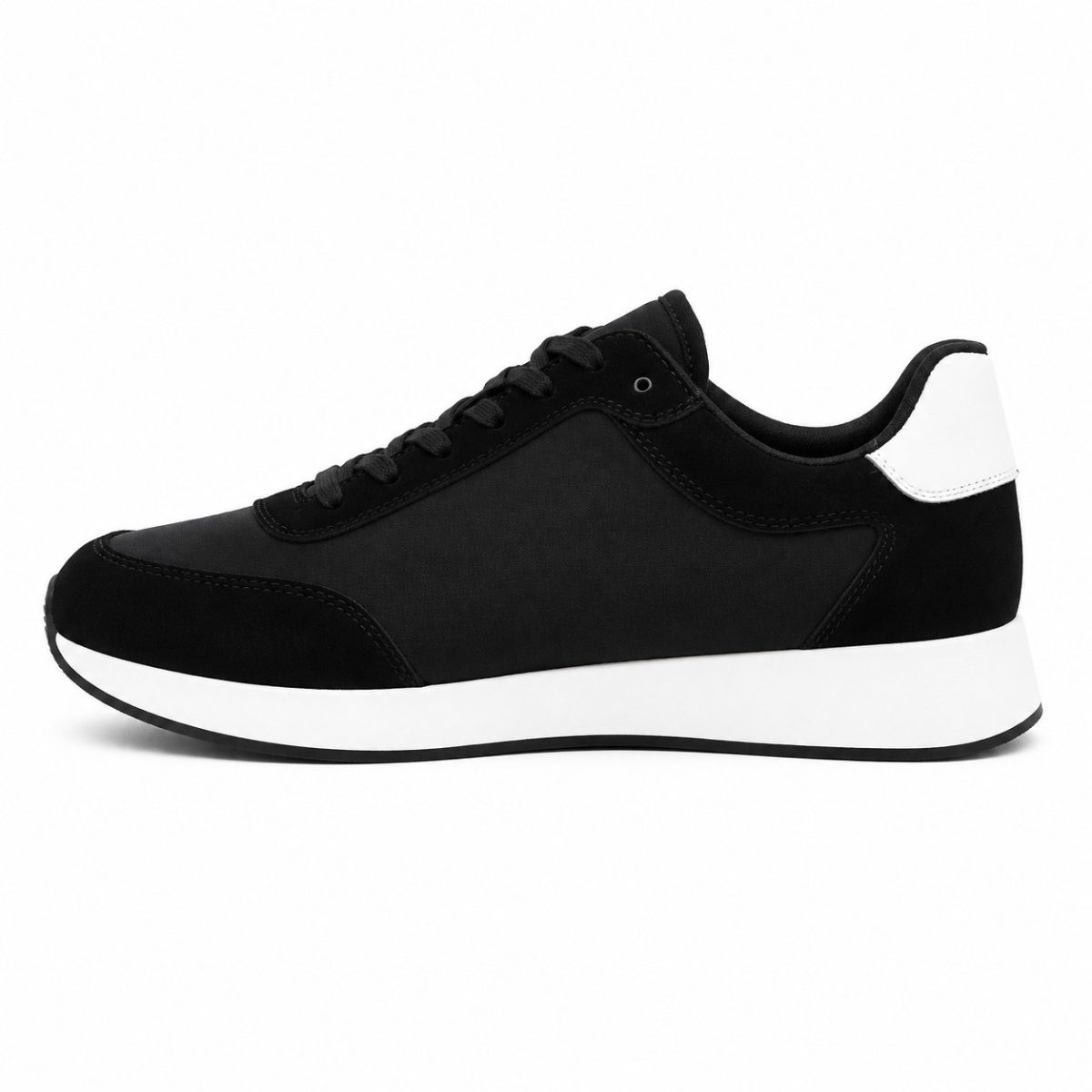 Zapatilla Casual Negra Logo Blanco - Imagen 5