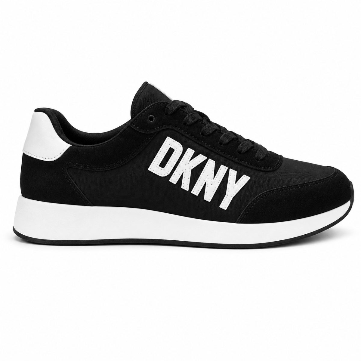 Zapatilla Casual Negra Logo Blanco - Imagen 3