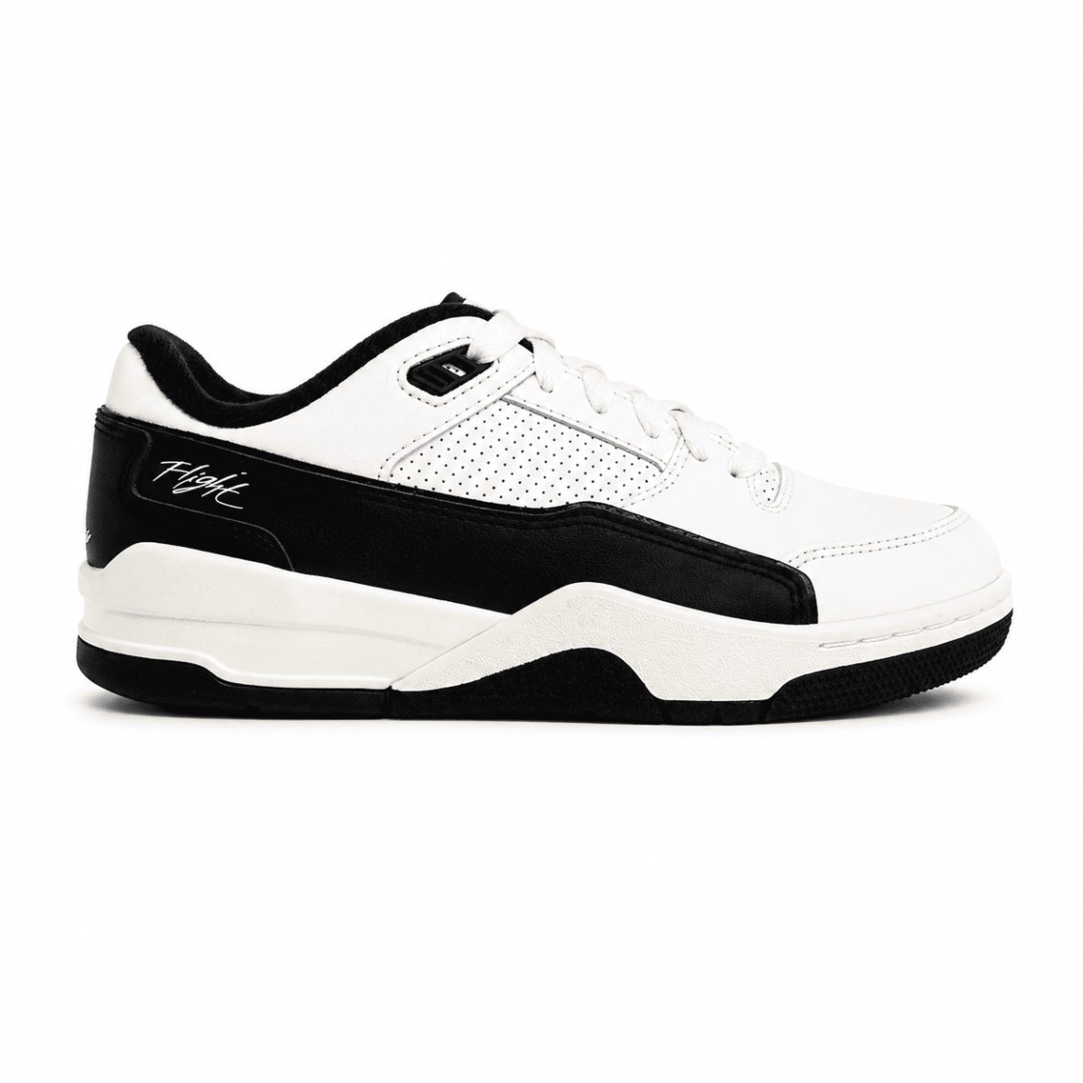 Zapatilla Clásica Fligth Blanca Con Detalles Negros - Imagen 3