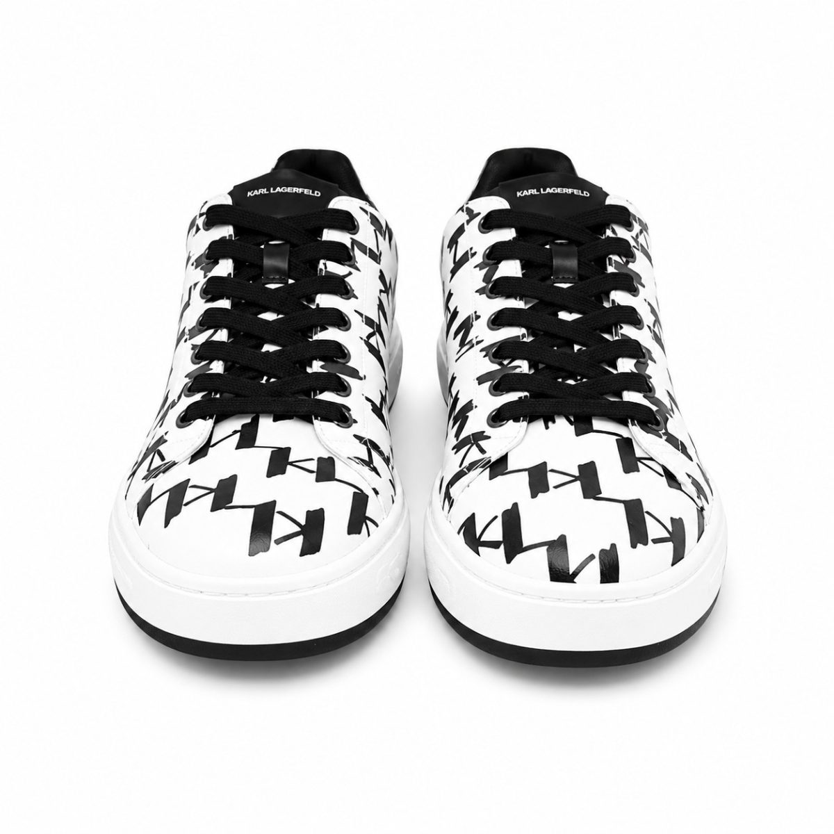 Zapatilla Blanca - Negra Multilogo - Imagen 2