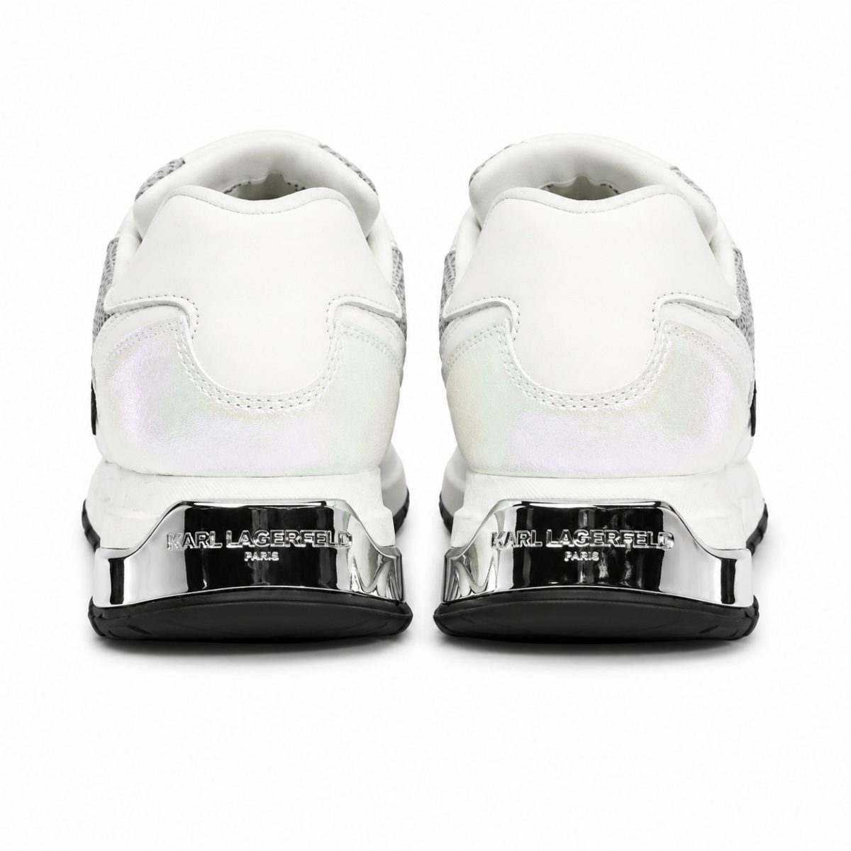 Zapatilla Blanca - Holográfica Con Logo De Brillo - Imagen 4