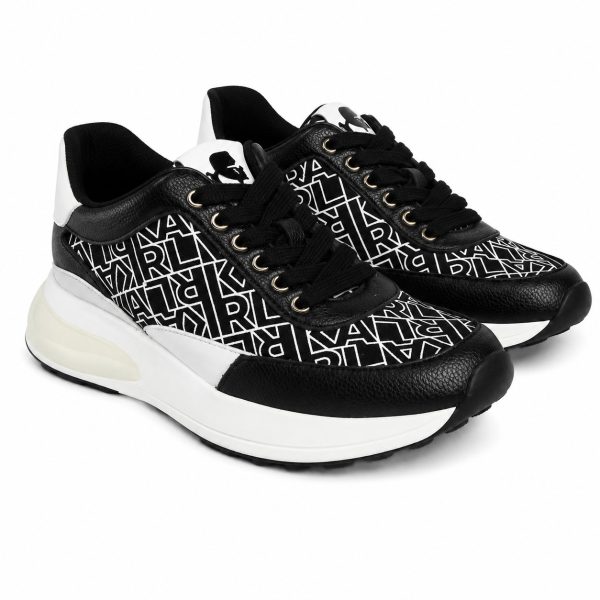 Zapatilla Multilogo Negro - Blanco