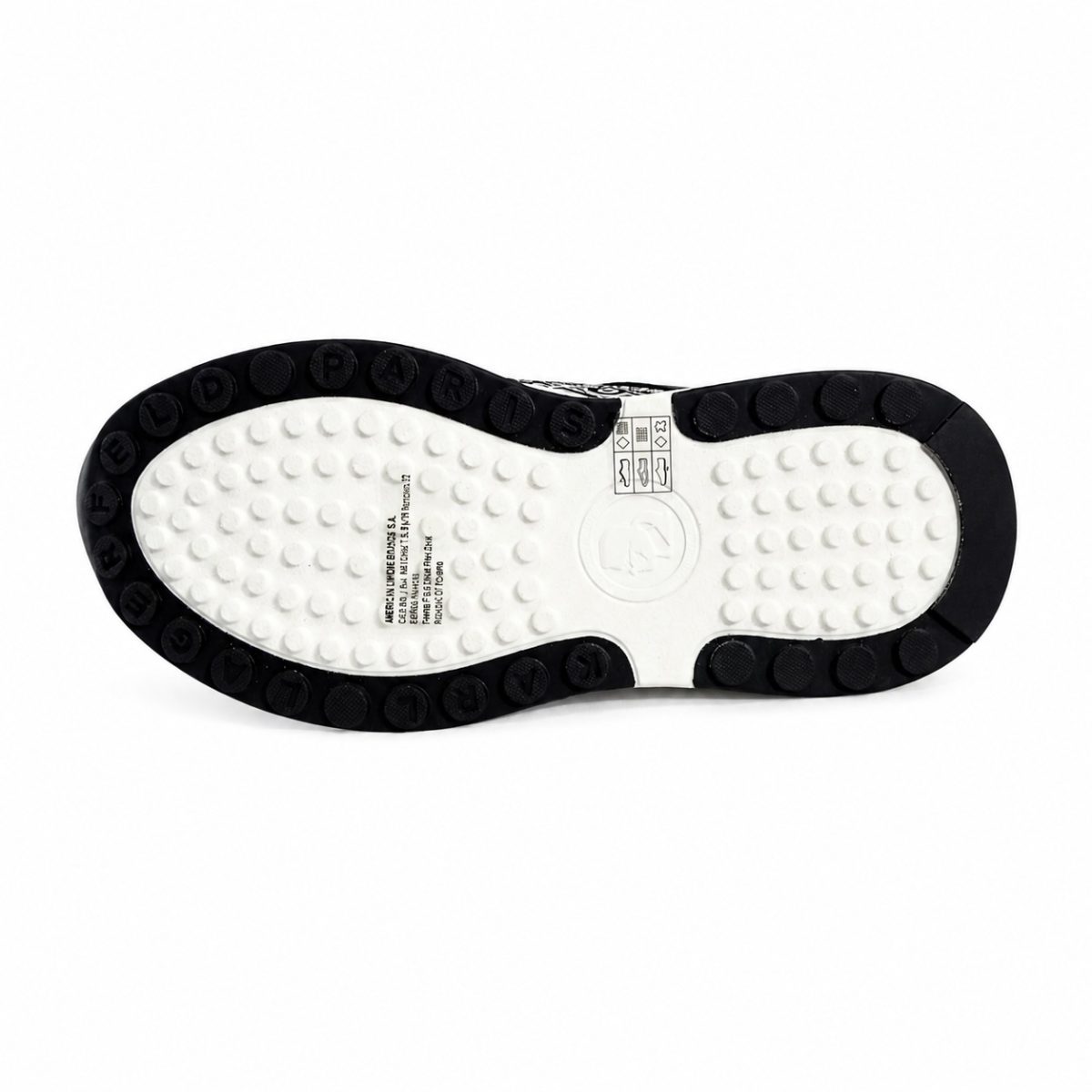 Zapatilla Multilogo Negro - Blanco - Imagen 6