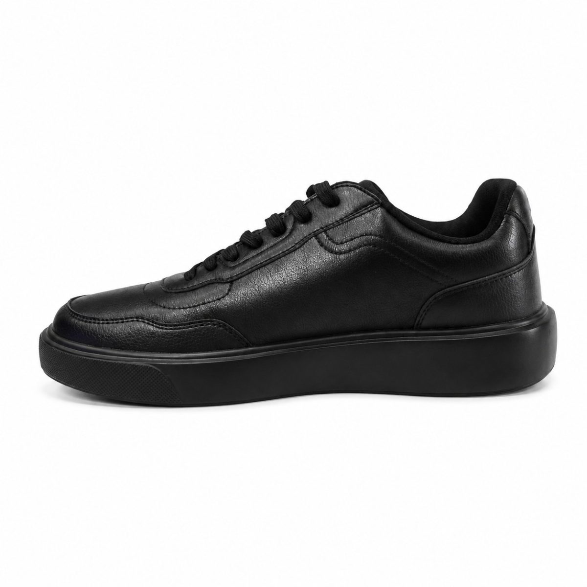 Zapatilla Ocasional Negra Con Logo Lateral - Imagen 5