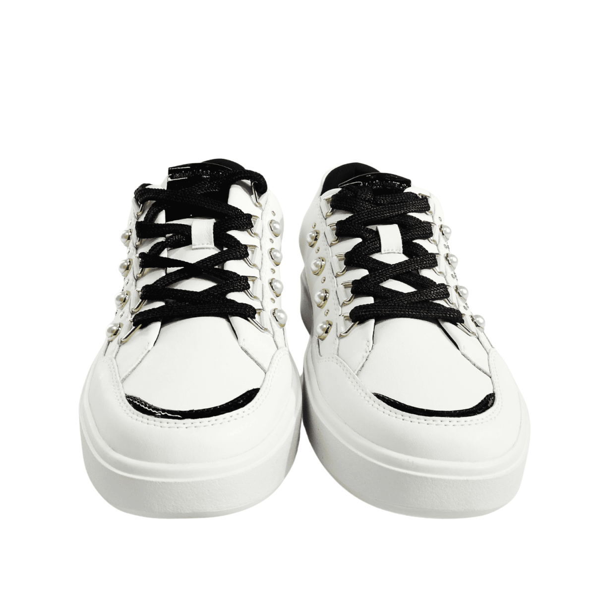 Zapatilla Blanca con Perlas - Imagen 2