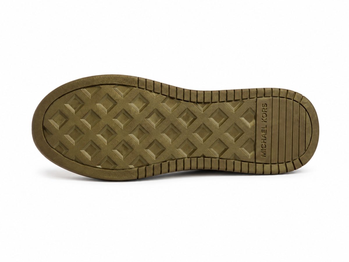 Zapatilla Monograma Crema Con Detalles Dorados - Imagen 6