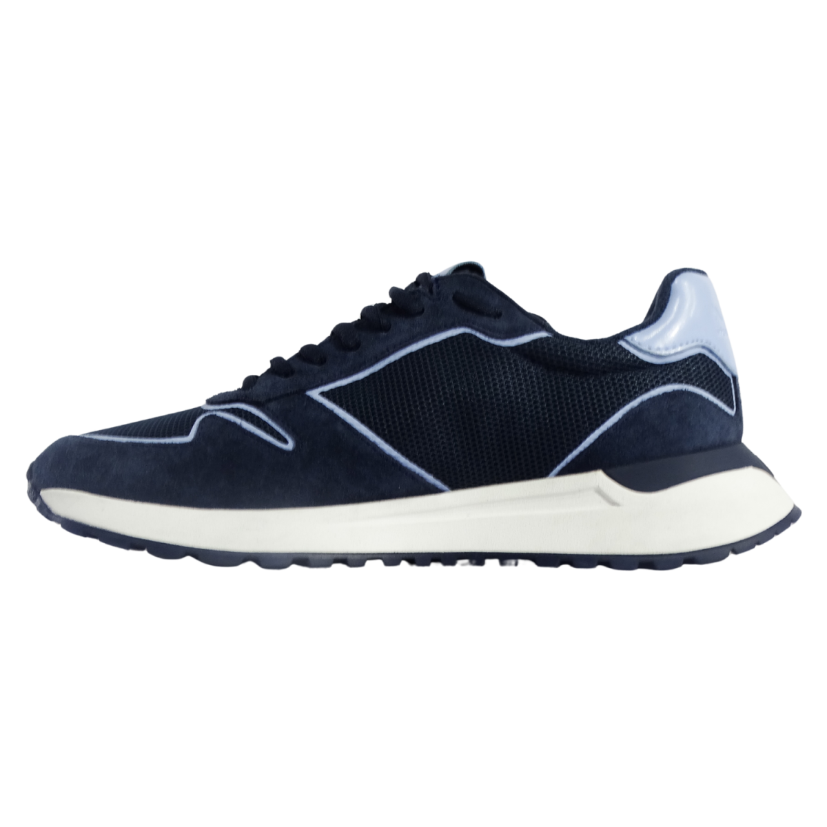 Zapatilla Deportiva Azul Logo Lateral - Imagen 5