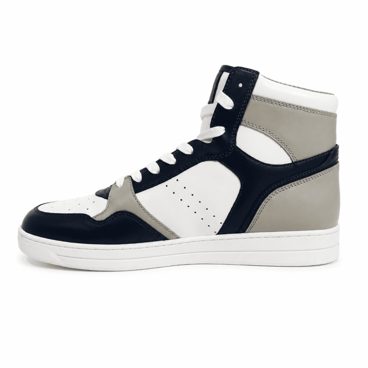 Zapatilla Gris - Blanco - Azul Marino - Imagen 5