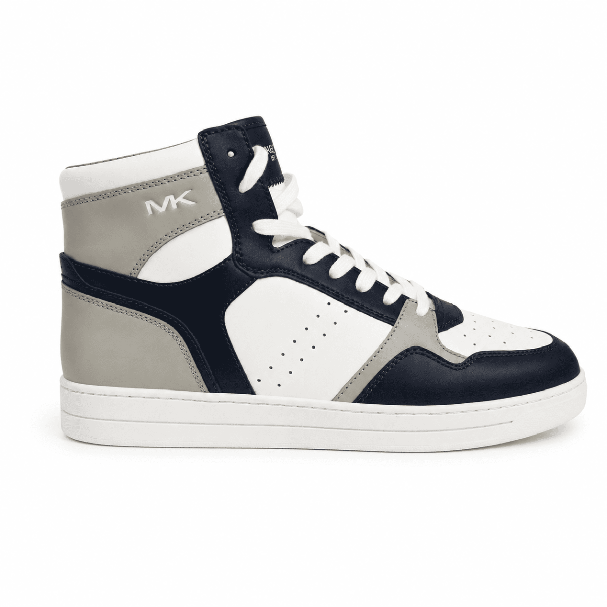 Zapatilla Gris - Blanco - Azul Marino - Imagen 3