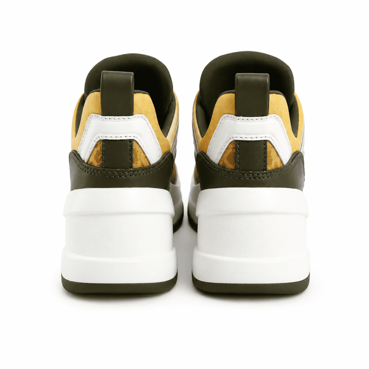Zapatilla Amarrillo - Blanco Con Plataforma - Imagen 4