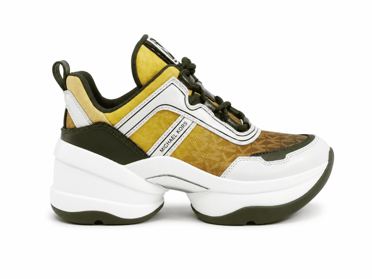 Zapatilla Amarrillo - Blanco Con Plataforma - Imagen 3