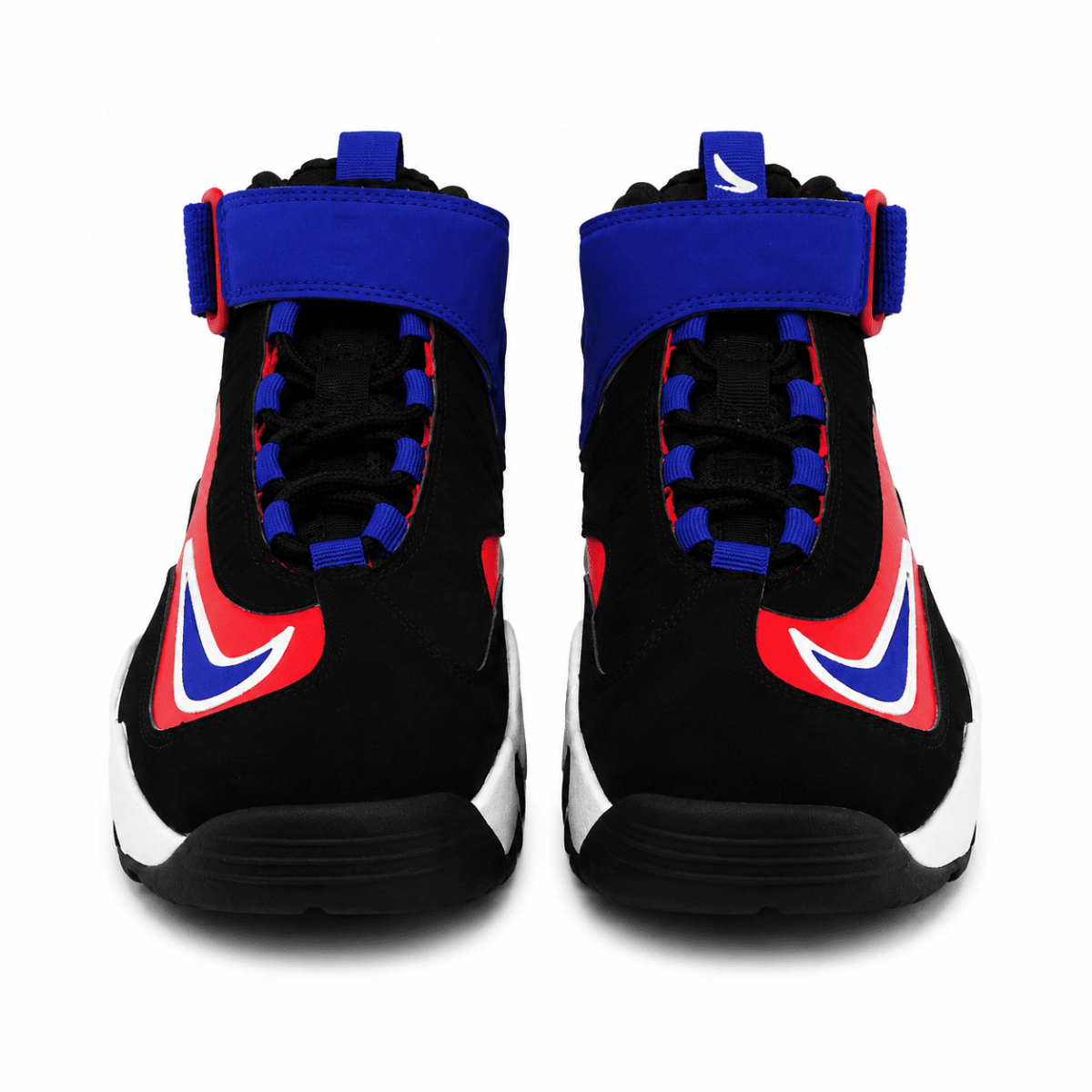 Zapatilla Retro 24 Rojo - Azul De Media Caña - Imagen 2