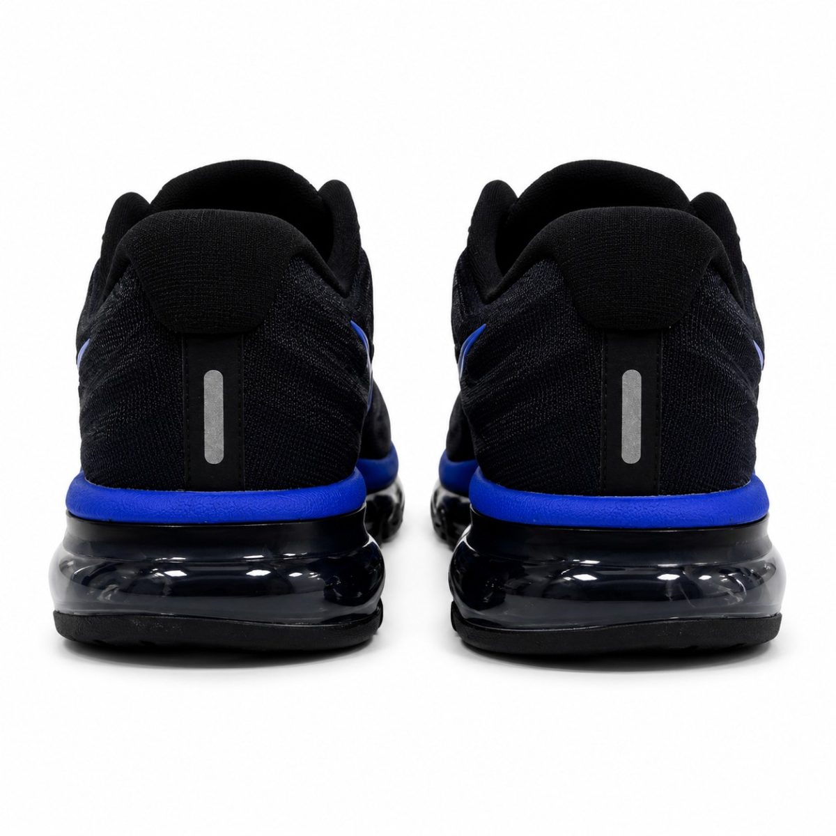 Zapatilla Deportiva Degrade Azul - Negro Con Aire - Imagen 4