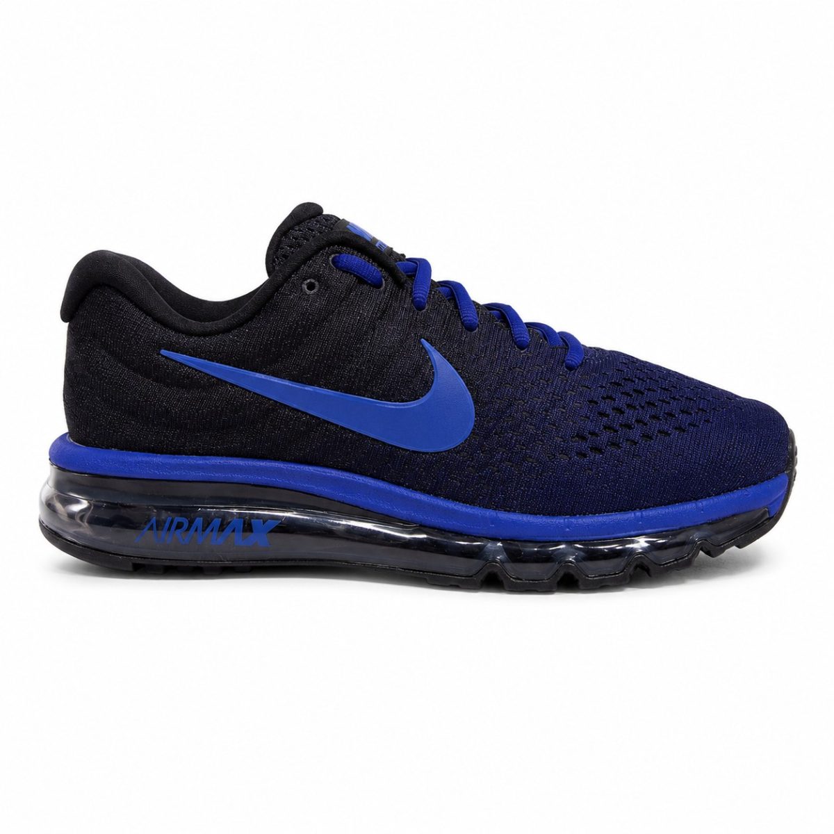 Zapatilla Deportiva Degrade Azul - Negro Con Aire - Imagen 3