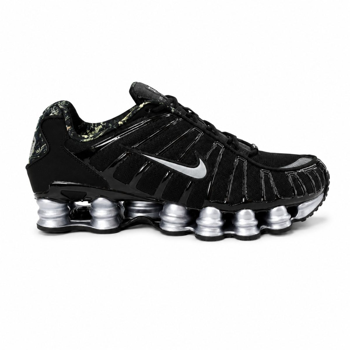 Zapatilla Deportiva Negra Con Soporte Plateado - Imagen 3