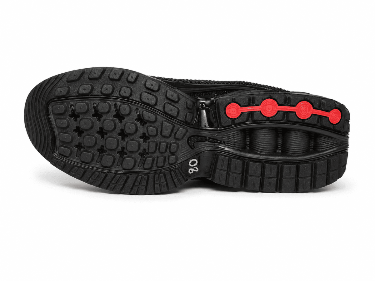 Zapatilla Negra Con Aire y Relieves - Imagen 6