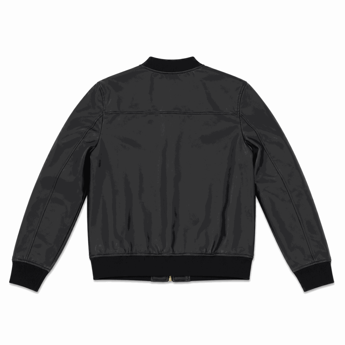 Bomber Jacket Ecocuero Negro - Imagen 2