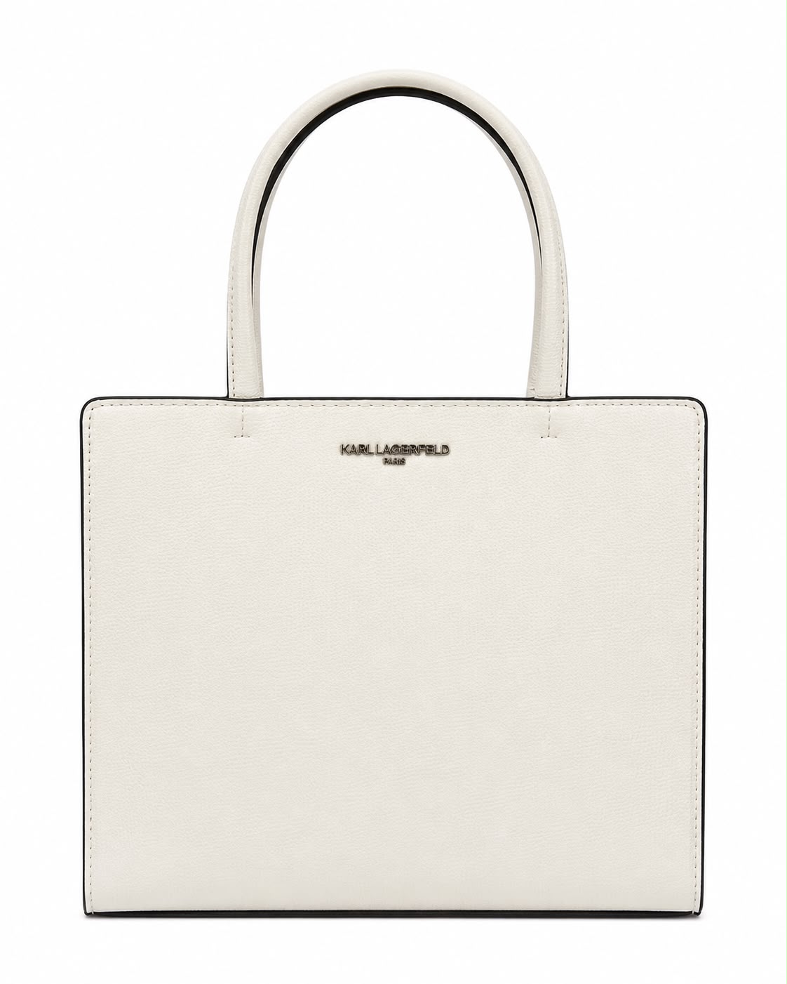 Cartera Karl Lagerfeld Blanca Cartera Tote Blanca Asa Ajustable - Imagen 1