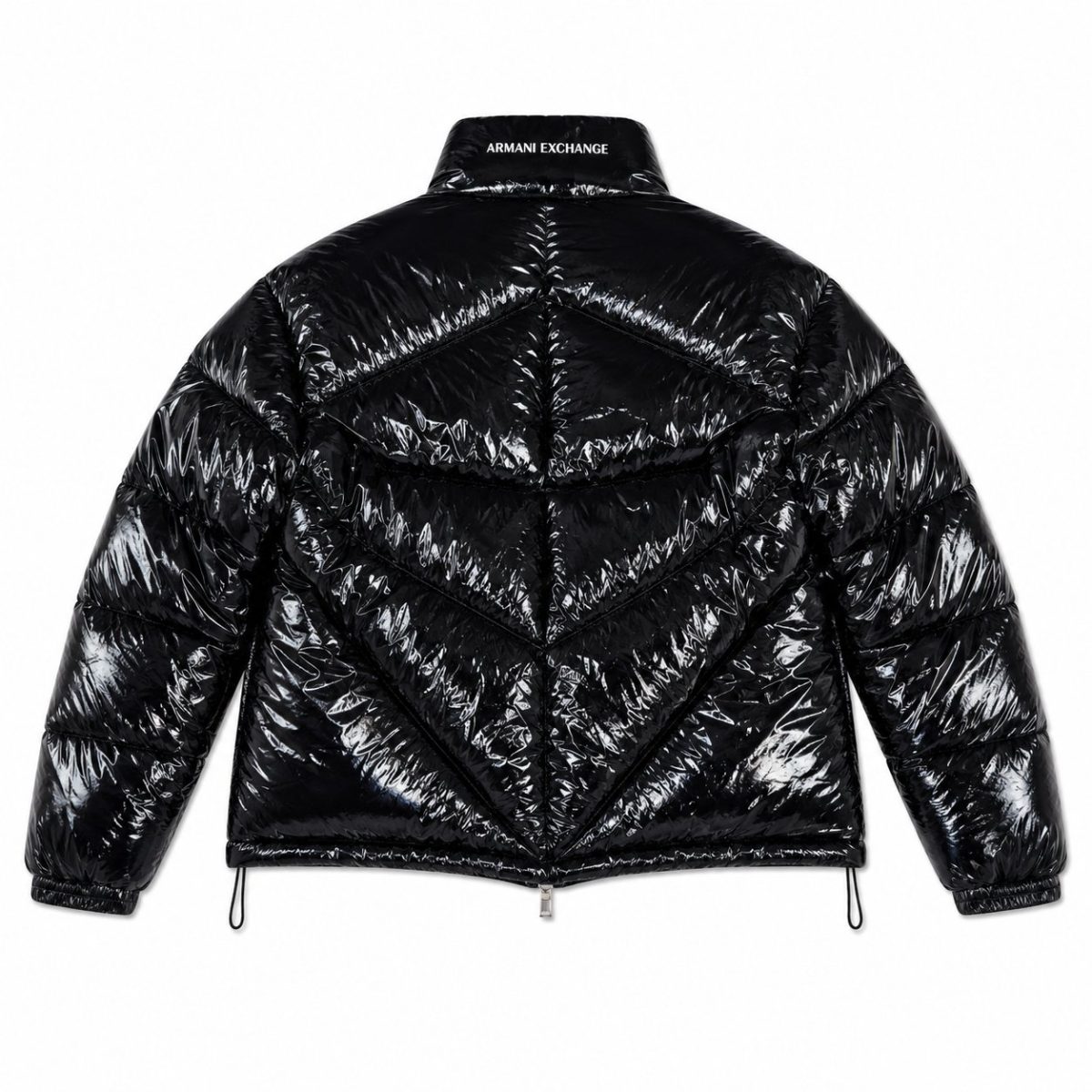 Chaqueta Puffer Negro Glossy - Imagen 2