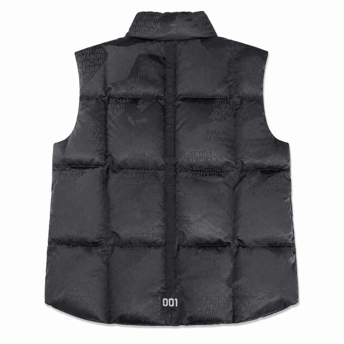 Chaqueta Exclusiva Negra Sin Mangas Con Diseño De Mapas - Imagen 2