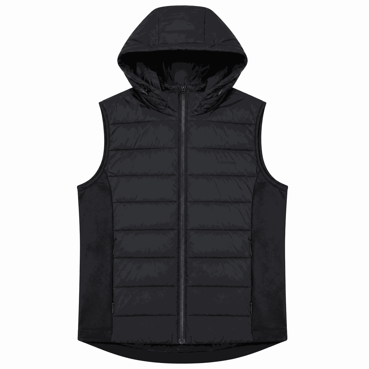 Chaqueta Calvin Klein Chaqueta Sin Mangas Negra Con Capucha - Imagen 1