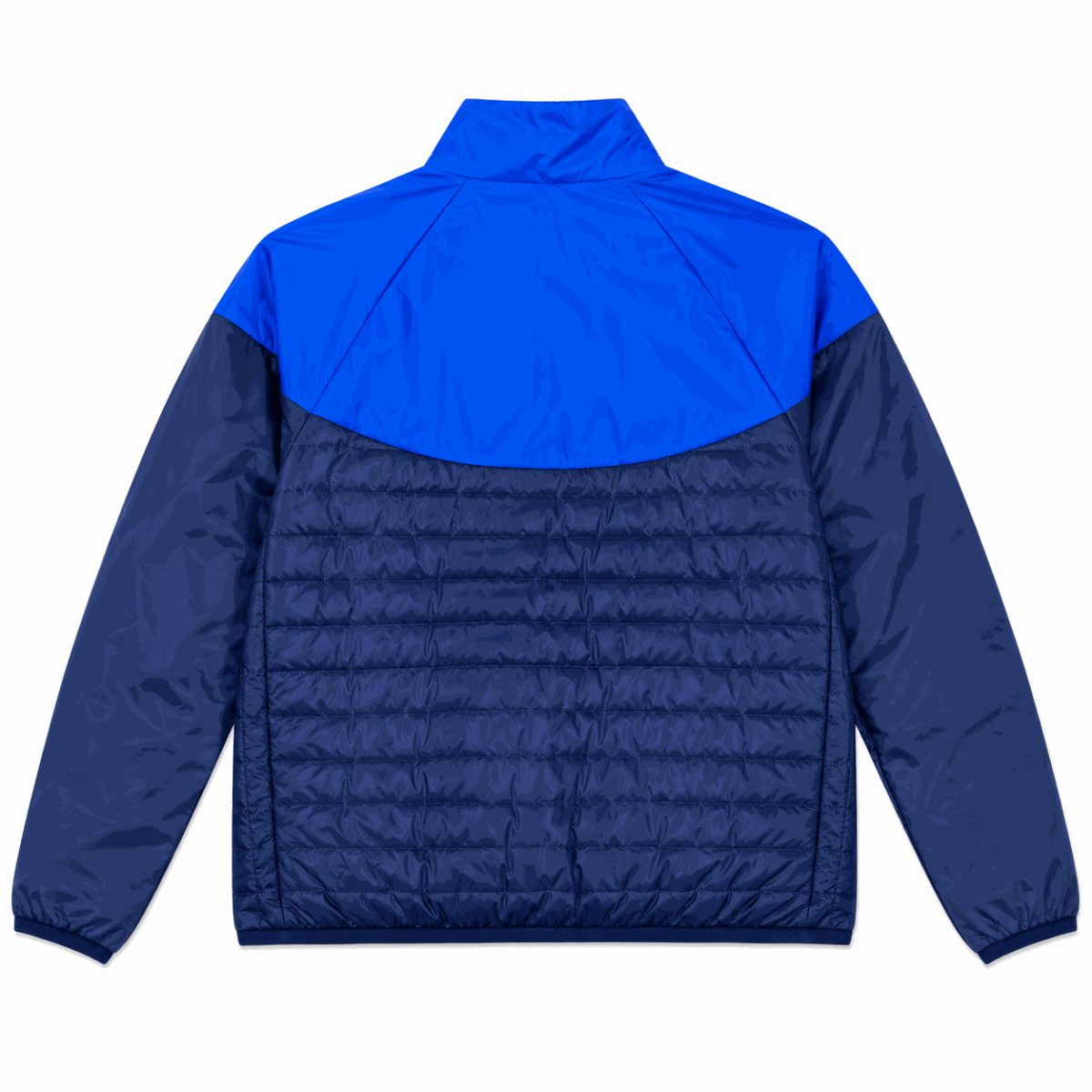 Chaqueta Bicolor Azul De Cuello Alto - Imagen 2