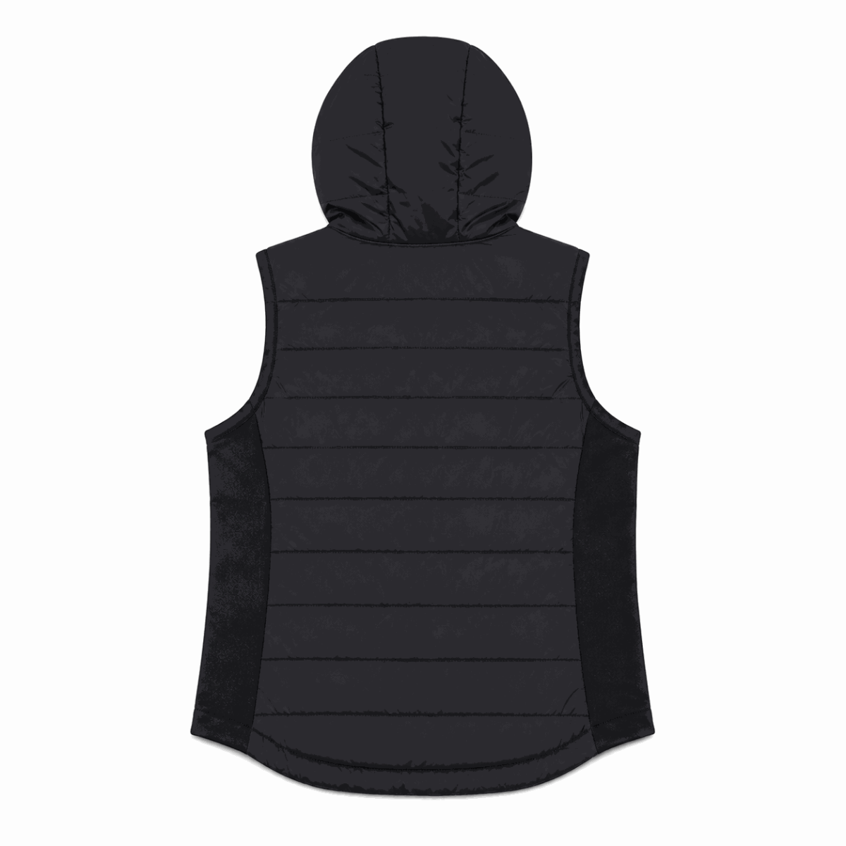 Chaqueta Sin Mangas Negra Con Capucha - Imagen 2