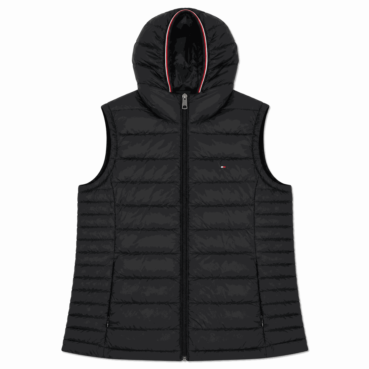 Chaqueta Tommy Hilfiger Chaqueta Negra Sin Mangas - Con Capucha - Imagen 1