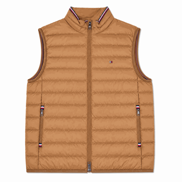 Chaqueta Camel Sin Mangas