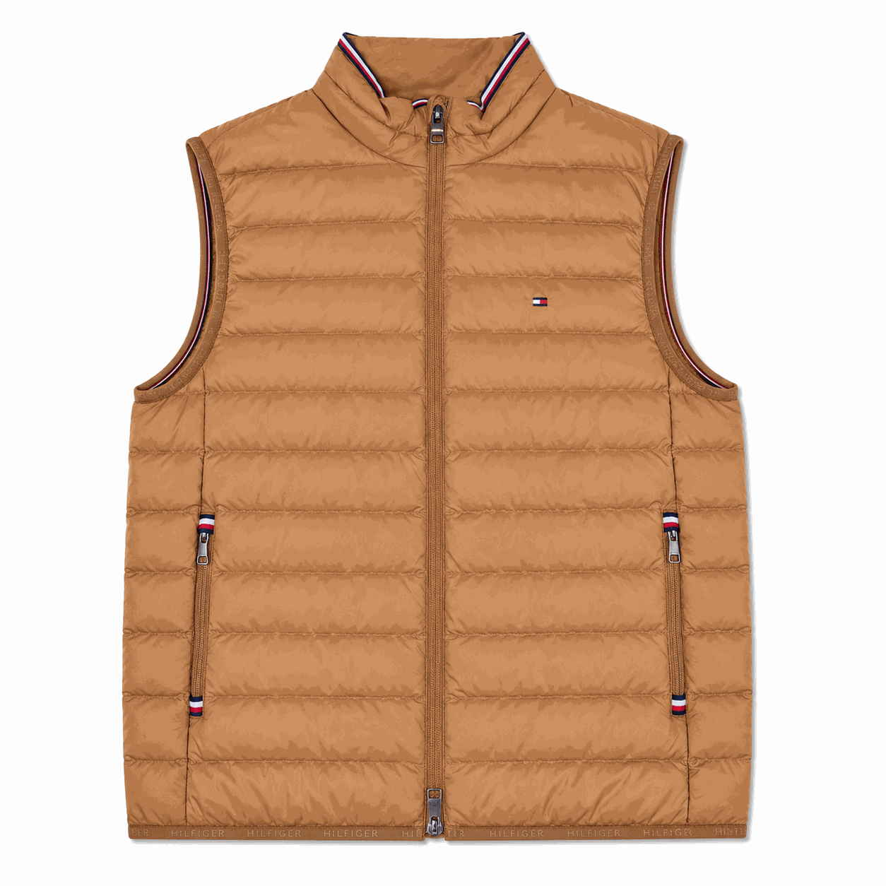 Chaqueta Tommy Hilfiger Cafe Chaqueta Camel Sin Mangas - Imagen 1