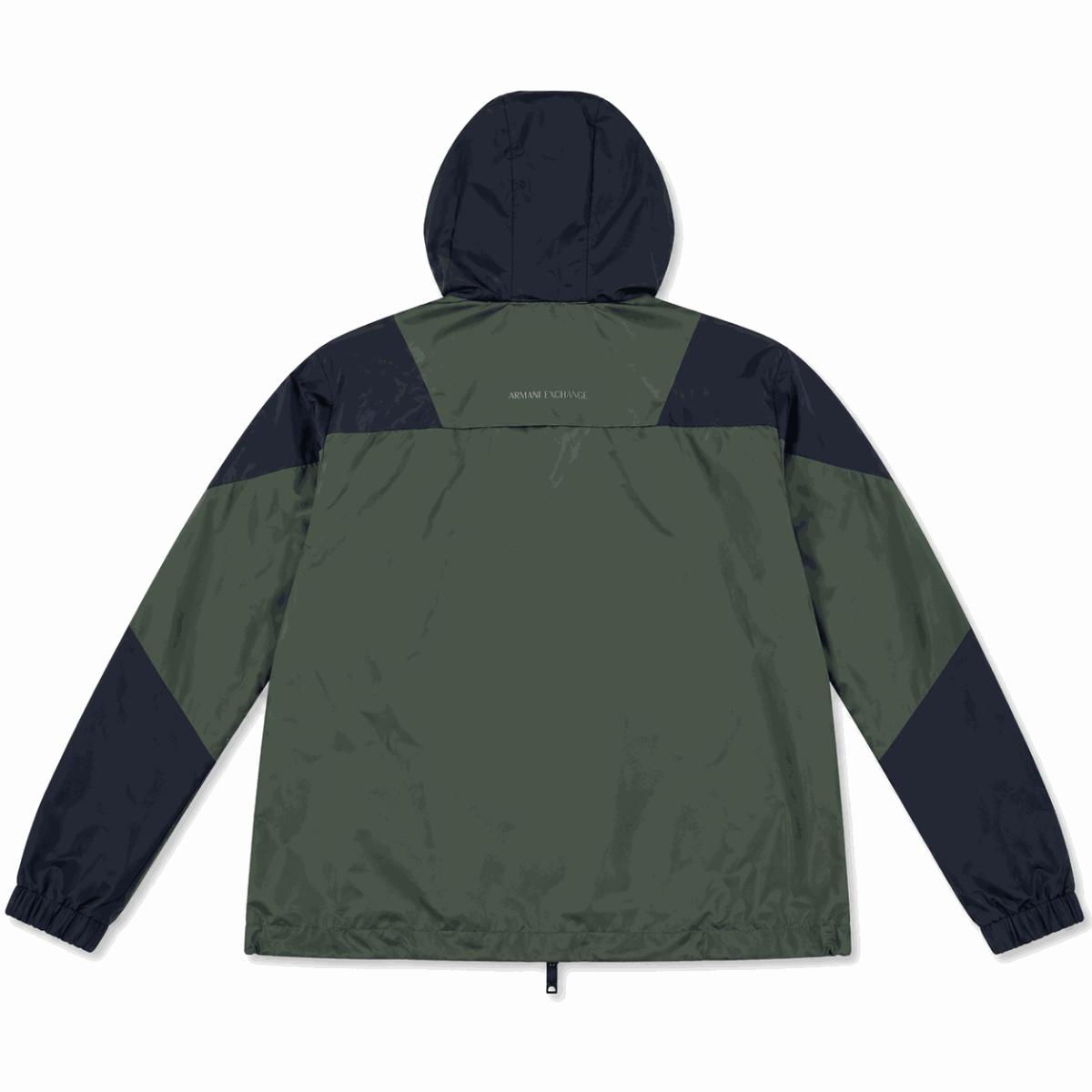 Cortaviento Verde-Negro Con Capucha - Imagen 2