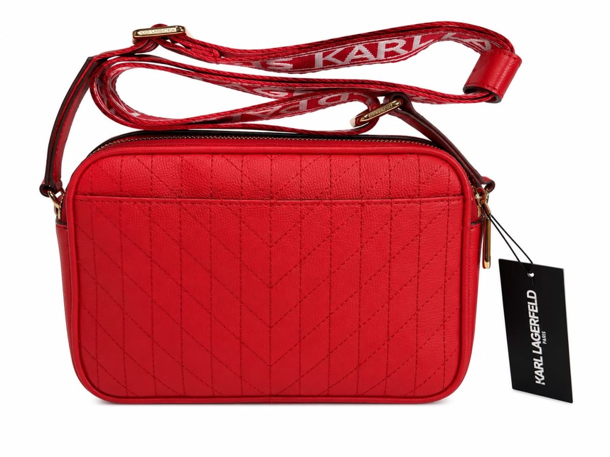 Crossbody Rojo con Pines Metálicos - Asa Ajustable - Imagen 3