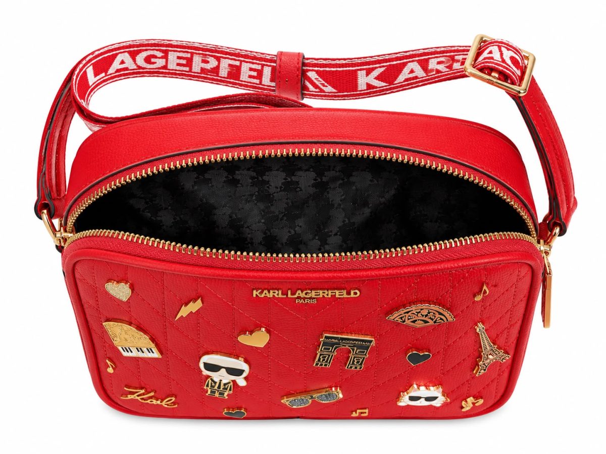 Crossbody Rojo con Pines Metálicos - Asa Ajustable - Imagen 2