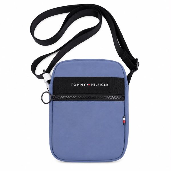 Crossbody Azul Bolsillo Frontal - Correa Ajustable